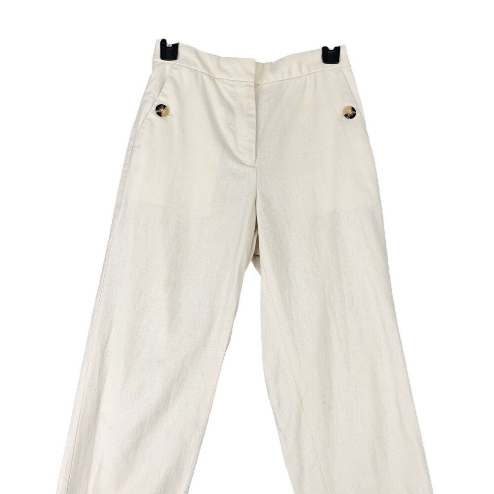 J.Crew Business Workwear Pants Womens 0 Beige Straight Leg Old Money Corporate